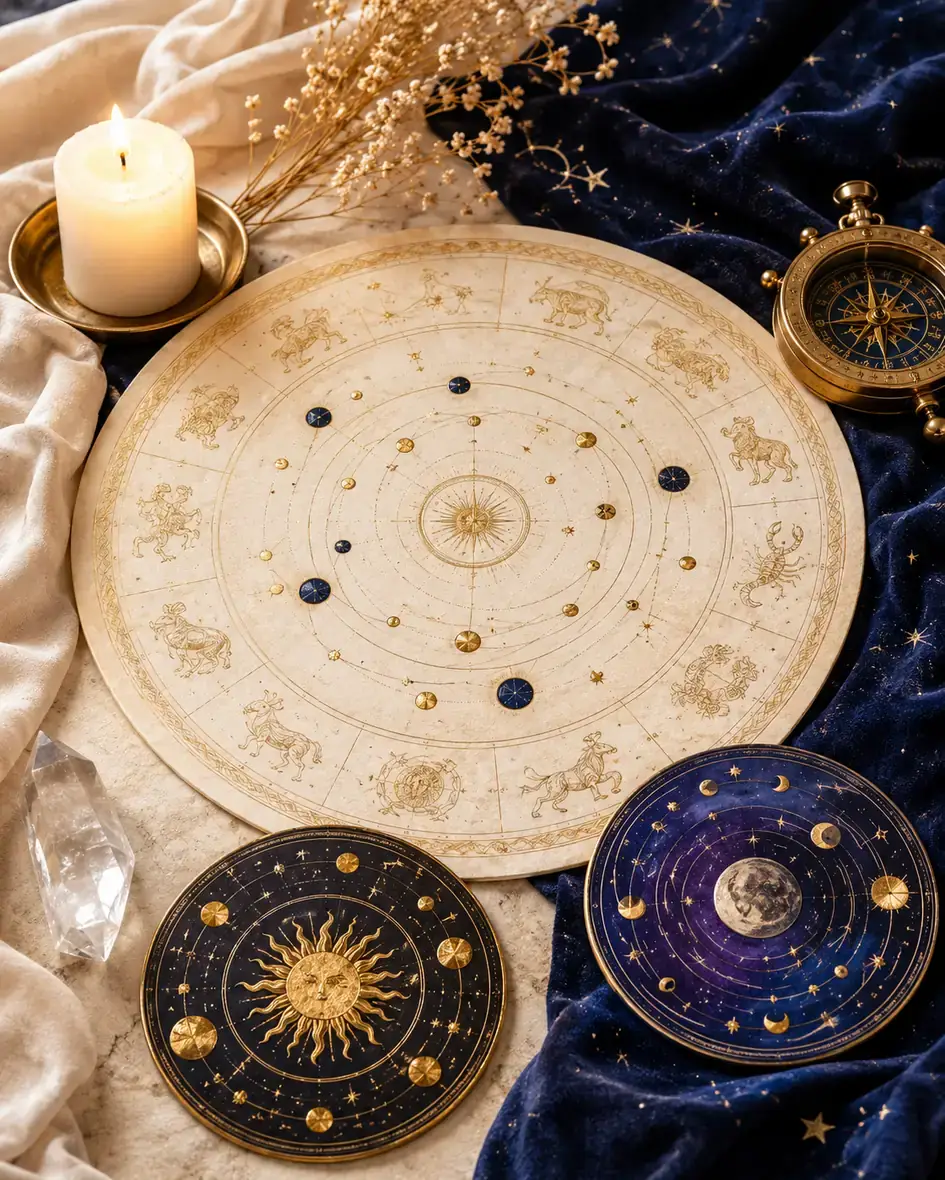 Astrolojik doğum haritası görseli