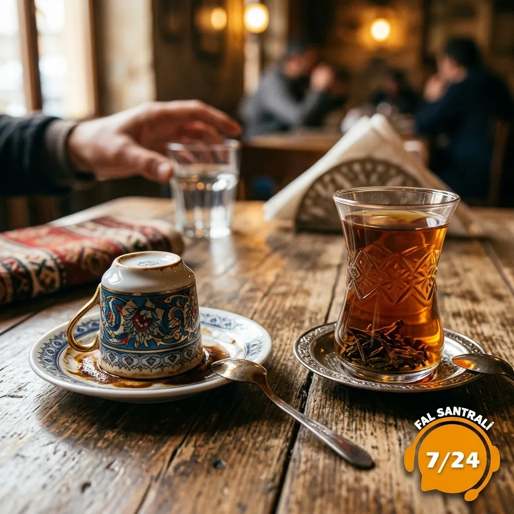 Sohbet masasında kahve falı ve çay falı karşılaştırması